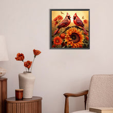 Load image into Gallery viewer, Diamond Painting - Full Round - cardinal (30*30CM)
