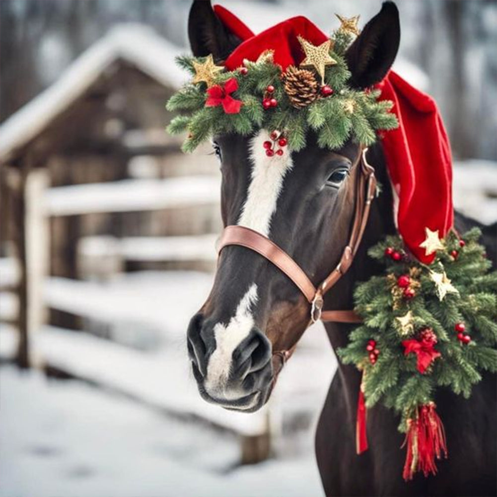 Diamond Painting - Full Round - horses (30*30CM)