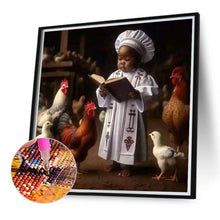 Load image into Gallery viewer, Diamond Painting - Full Round - black kid (40*40CM)
