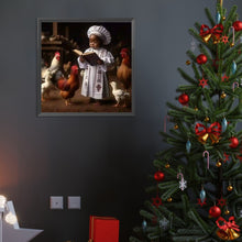 Load image into Gallery viewer, Diamond Painting - Full Round - black kid (40*40CM)
