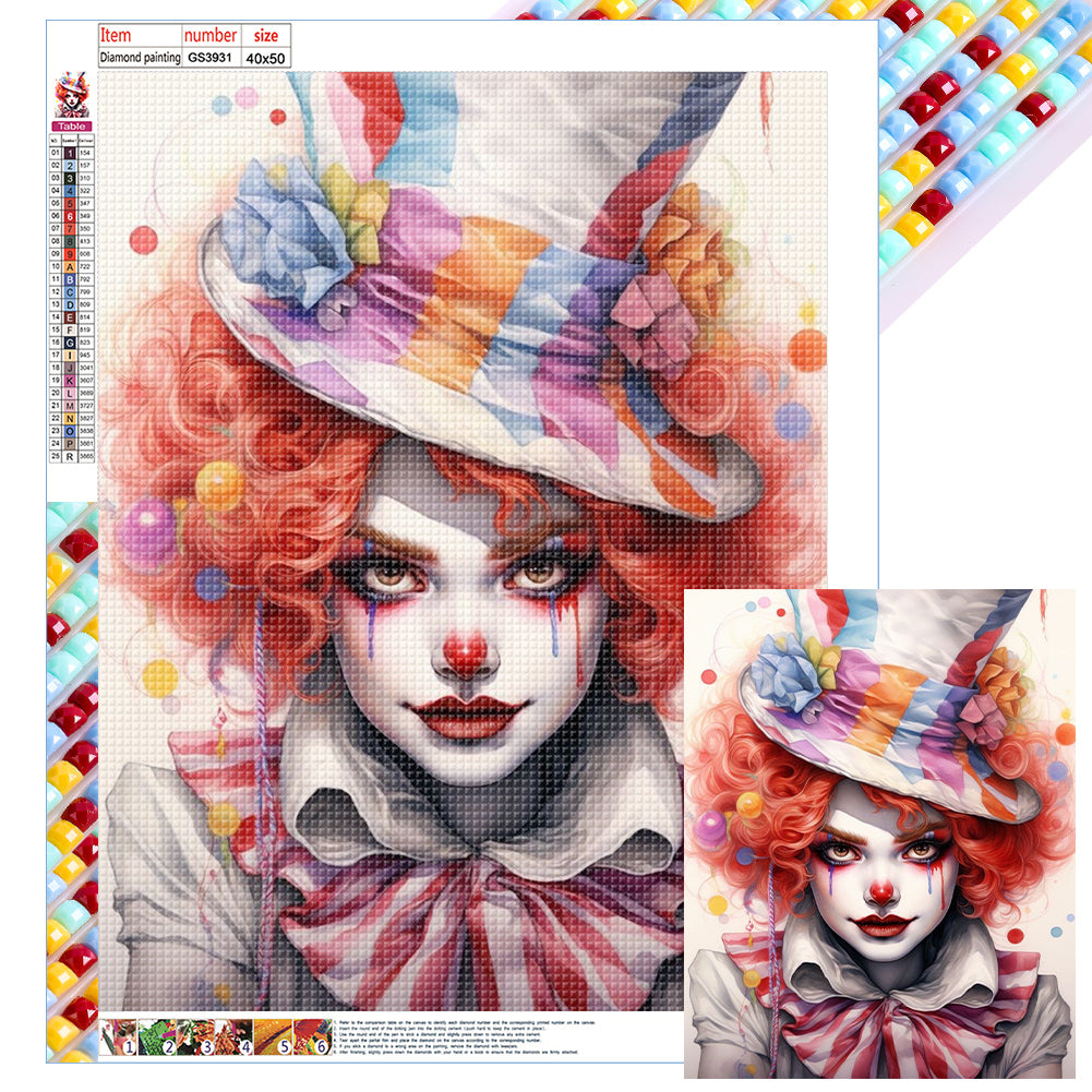 Diamond Painting - Full Square - clown (40*50CM)