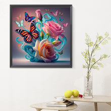 Load image into Gallery viewer, Diamond Painting - Full Round - Colorful butterfly (30*30CM)
