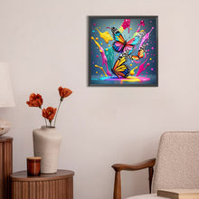 Load image into Gallery viewer, Diamond Painting - Full Round - Colorful butterfly (30*30CM)
