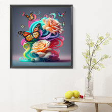 Load image into Gallery viewer, Diamond Painting - Full Round - Colorful butterfly (30*30CM)
