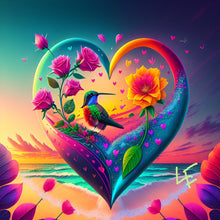 Load image into Gallery viewer, Diamond Painting - Full Round - love colorful bird (30*30CM)
