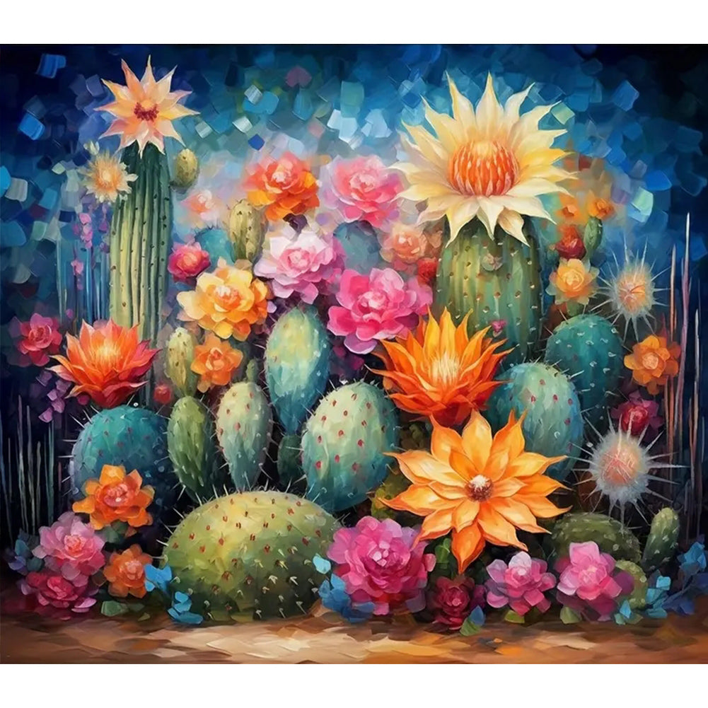Diamond Painting - Full Round - cactus flower (40*35CM)