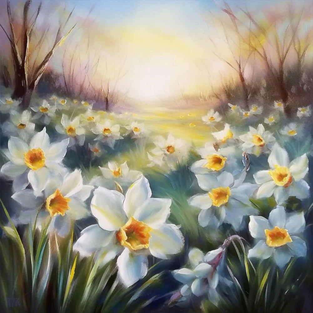 Diamond Painting - Full Round - narcissus (40*40CM)
