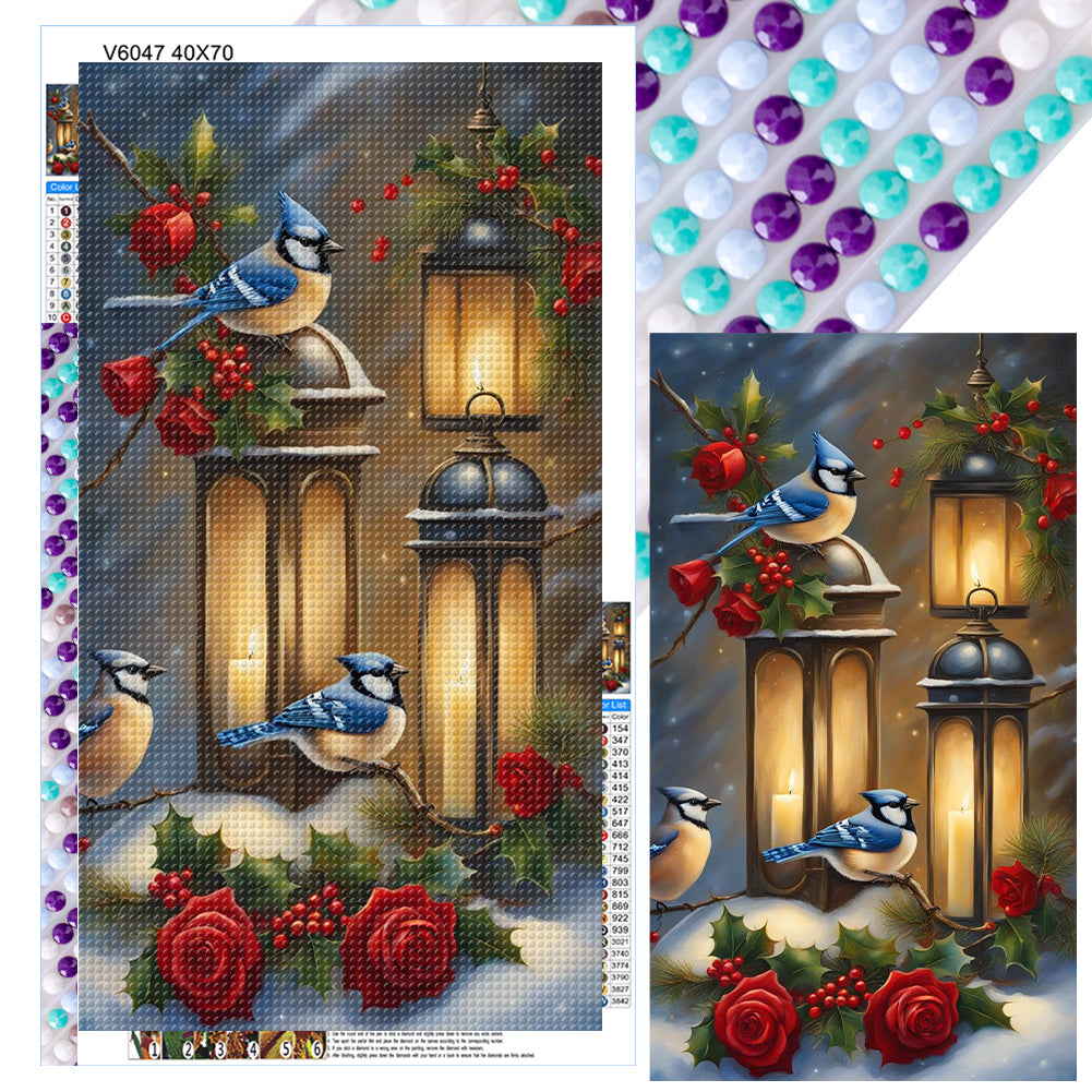 Diamond Painting - Full Round - branch sparrow (40*70CM)