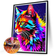 Load image into Gallery viewer, Diamond Painting - Full Round - Color cat portrait (30*40CM)
