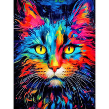 Load image into Gallery viewer, Diamond Painting - Full Round - Color cat portrait (30*40CM)
