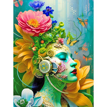 Load image into Gallery viewer, Diamond Painting - Full Round - Flowers, butterflies and beauties (30*40CM)
