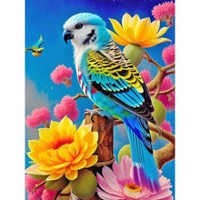 Load image into Gallery viewer, Diamond Painting - Full Round - parrot on flower branch (30*40CM)
