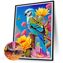 Load image into Gallery viewer, Diamond Painting - Full Round - parrot on flower branch (30*40CM)
