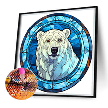 Load image into Gallery viewer, Diamond Painting - Full Round - polar bear glass painting (30*30CM)
