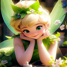 Load image into Gallery viewer, Diamond Painting - Full Round - Wonderful Fairy Tinkerbell (30*40CM)
