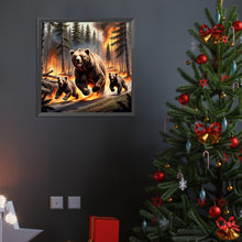 Load image into Gallery viewer, Diamond Painting - Full Round - brown bear (40*40CM)
