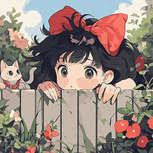 Load image into Gallery viewer, Diamond Painting - Full Round - The little witch outside the fence (30*30CM)
