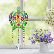 Load image into Gallery viewer, Suncatcher Double Sided Crystal Painting Ornaments for Windows Decor (Turtle)
