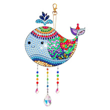 Load image into Gallery viewer, Suncatcher Double Sided Crystal Painting Ornaments for Windows Decor (Dolphin)

