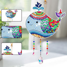 Load image into Gallery viewer, Suncatcher Double Sided Crystal Painting Ornaments for Windows Decor (Dolphin)
