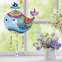 Load image into Gallery viewer, Suncatcher Double Sided Crystal Painting Ornaments for Windows Decor (Dolphin)

