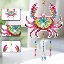 Load image into Gallery viewer, Suncatcher Double Sided Crystal Painting Ornaments for Windows Decor (Crab)
