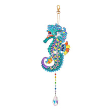 Load image into Gallery viewer, Suncatcher Double Sided Crystal Painting Ornaments for Windows Decor (Seahorse)
