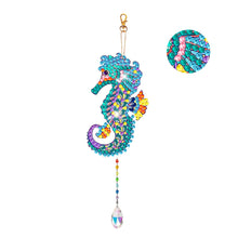 Load image into Gallery viewer, Suncatcher Double Sided Crystal Painting Ornaments for Windows Decor (Seahorse)
