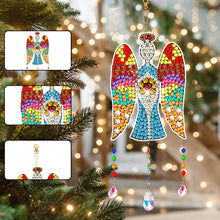 Load image into Gallery viewer, Suncatcher Double Sided Crystal Painting Ornaments for Windows Decor (Angel)
