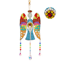Load image into Gallery viewer, Suncatcher Double Sided Crystal Painting Ornaments for Windows Decor (Angel)
