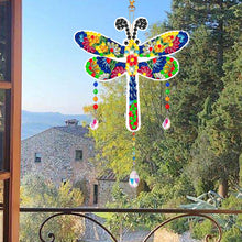 Load image into Gallery viewer, Suncatcher Double Sided Crystal Painting Ornaments for Windows Decor (Dragonfly)
