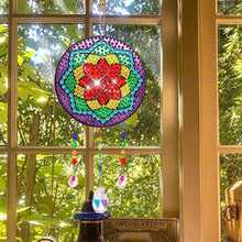 Load image into Gallery viewer, Suncatcher Double Sided Crystal Painting Ornament for Window Decor(Petal Flower)
