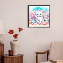 Load image into Gallery viewer, Diamond Painting - Full Round - candy kitten (30*30CM)
