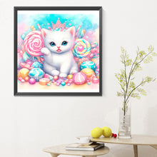 Load image into Gallery viewer, Diamond Painting - Full Round - candy kitten (30*30CM)
