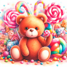 Load image into Gallery viewer, Diamond Painting - Full Round - Candy Bear (30*30CM)
