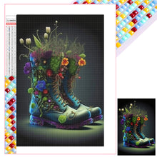 Load image into Gallery viewer, Diamond Painting - Full Square - flowers and boots (40*60CM)
