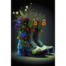 Load image into Gallery viewer, Diamond Painting - Full Square - flowers and boots (40*60CM)
