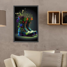 Load image into Gallery viewer, Diamond Painting - Full Square - flowers and boots (40*60CM)

