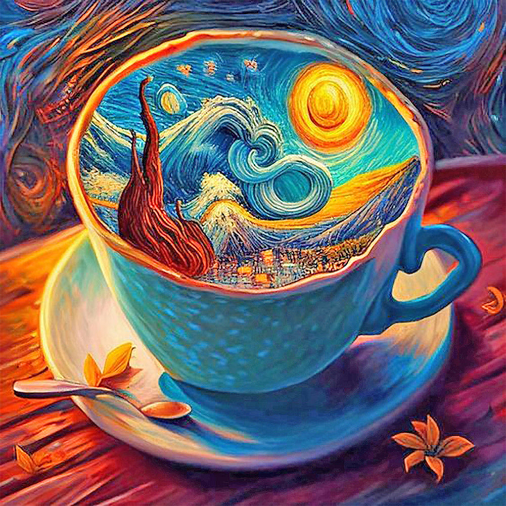Diamond Painting - Full Round - Starry Sky Coffee (40*40CM)