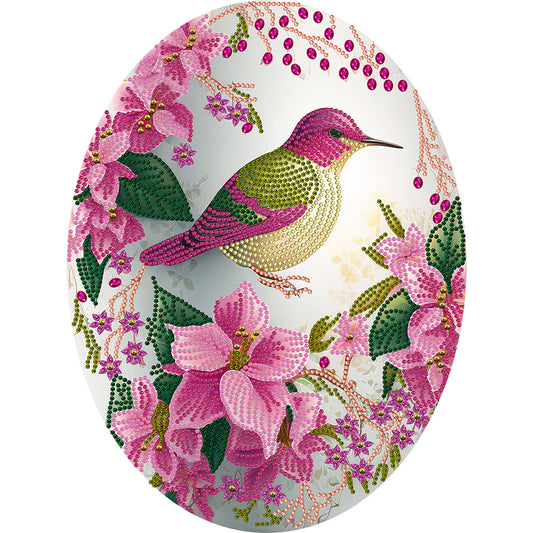Diamond Painting - Partial Special Shaped - Easter egg hummingbird (30*40CM)
