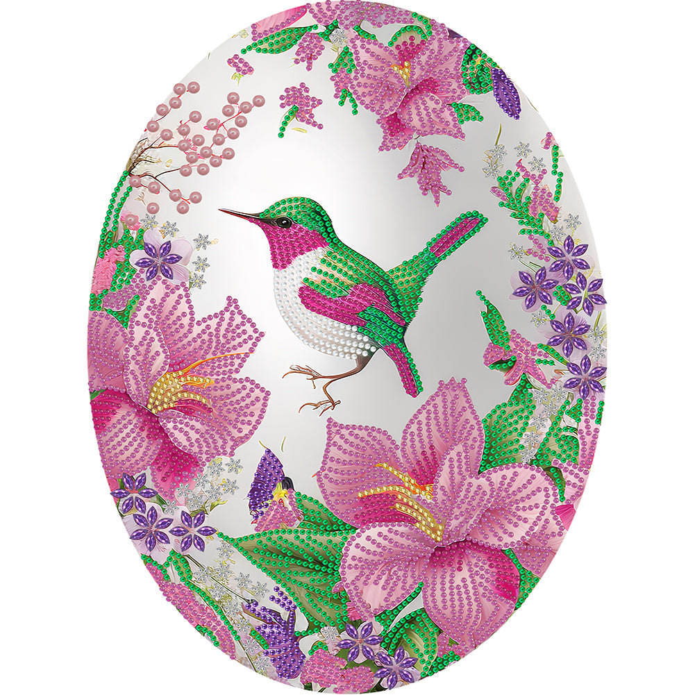Diamond Painting - Partial Special Shaped - Easter egg hummingbird (30*40CM)