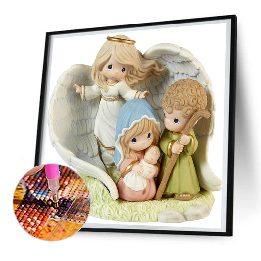 Diamond Painting - Full Round - precious moments doll (30*30CM)