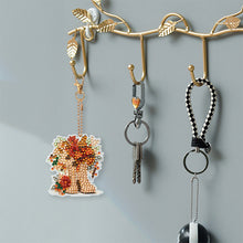 Load image into Gallery viewer, 6 PCS Flower Boots Double Sided Diamond Painting Keychain for Beginners Adults
