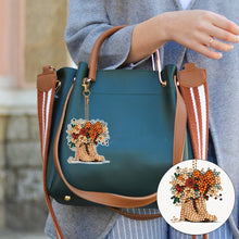 Load image into Gallery viewer, 6 PCS Flower Boots Double Sided Diamond Painting Keychain for Beginners Adults
