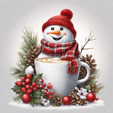 Load image into Gallery viewer, Diamond Painting - Full Round - Christmas snowman (30*30CM)
