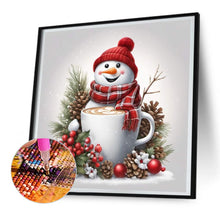 Load image into Gallery viewer, Diamond Painting - Full Round - Christmas snowman (30*30CM)

