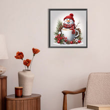 Load image into Gallery viewer, Diamond Painting - Full Round - Christmas snowman (30*30CM)
