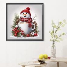 Load image into Gallery viewer, Diamond Painting - Full Round - Christmas snowman (30*30CM)
