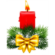 Load image into Gallery viewer, Diamond Painting - Full Round - Christmas candles (30*40CM)
