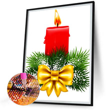 Load image into Gallery viewer, Diamond Painting - Full Round - Christmas candles (30*40CM)

